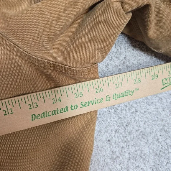 Vintage Carhartt Corduroy Collar Duck canvas Quilt Lined coat distressed men 2XL - Picture 7 of 8